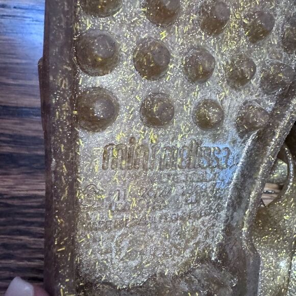 Mini Melissa Possession glitter jelly sandals - Picture 2 of 3